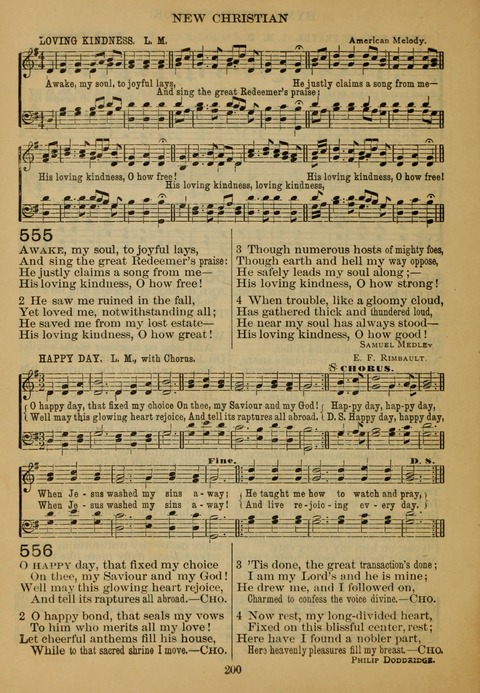 New Christian Hymn and Tune Book page 199