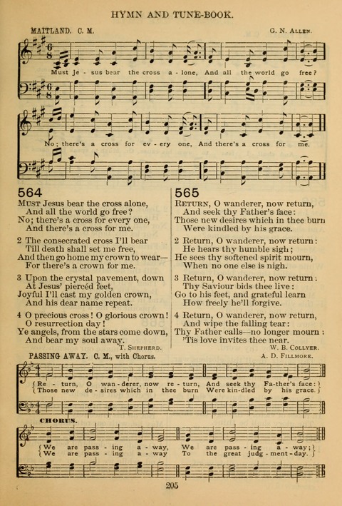 New Christian Hymn and Tune Book page 204