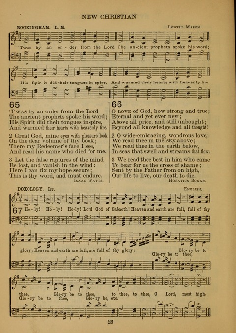 New Christian Hymn and Tune Book page 25