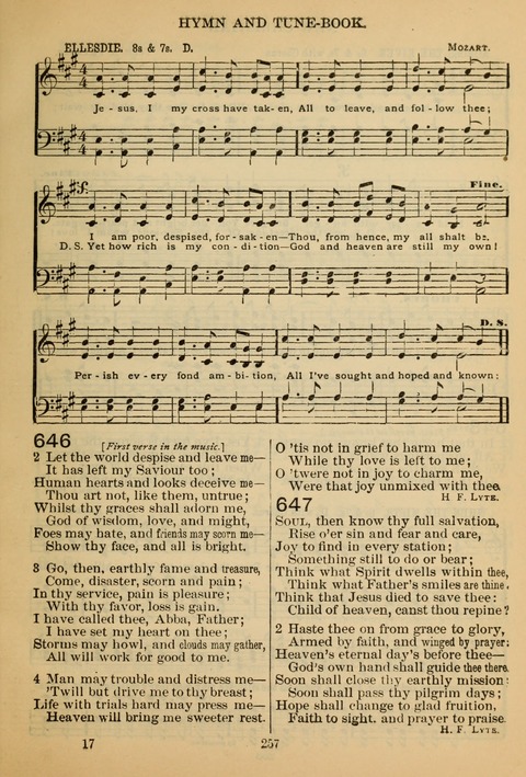 New Christian Hymn and Tune Book page 256