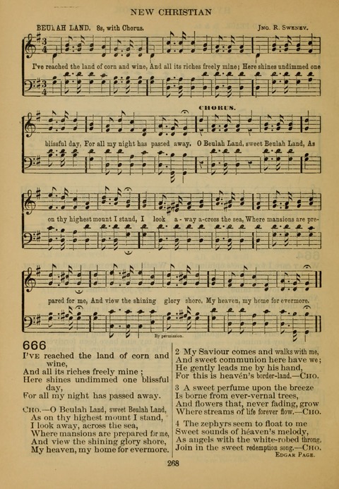 New Christian Hymn and Tune Book page 267