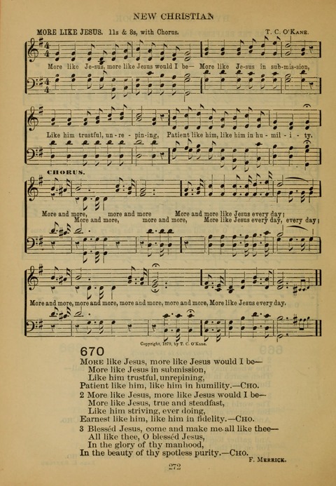 New Christian Hymn and Tune Book page 271