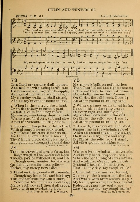 New Christian Hymn and Tune Book page 28