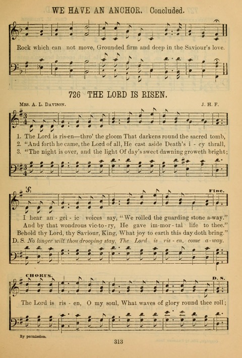 New Christian Hymn and Tune Book page 312