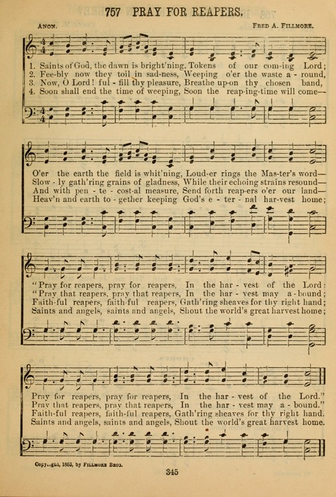 New Christian Hymn and Tune Book page 344