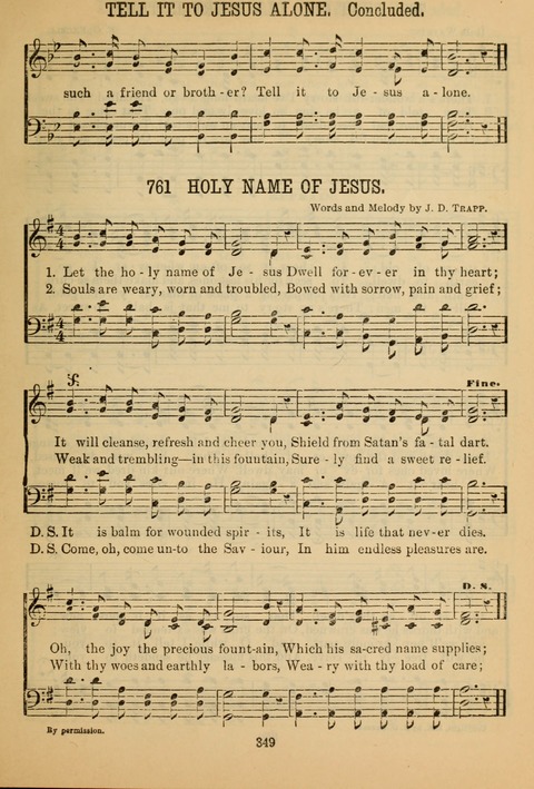 New Christian Hymn and Tune Book page 348