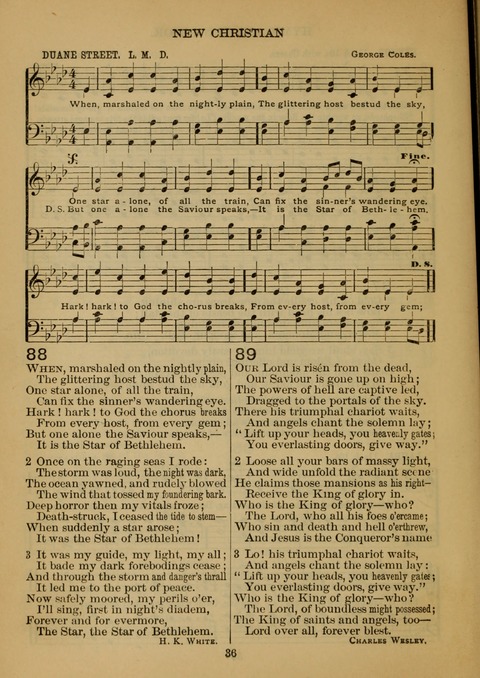 New Christian Hymn and Tune Book page 35