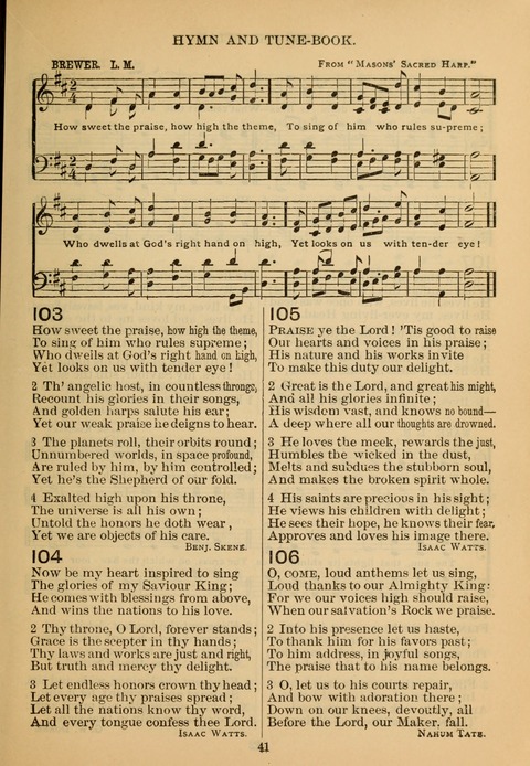 New Christian Hymn and Tune Book page 40