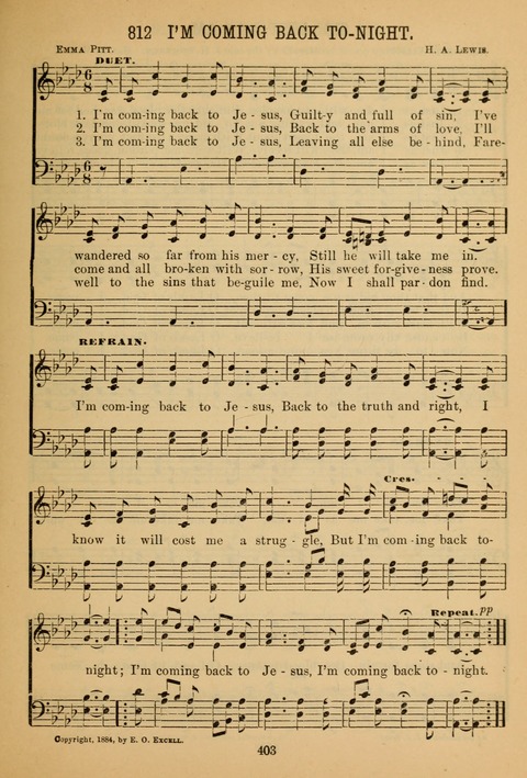 New Christian Hymn and Tune Book page 402