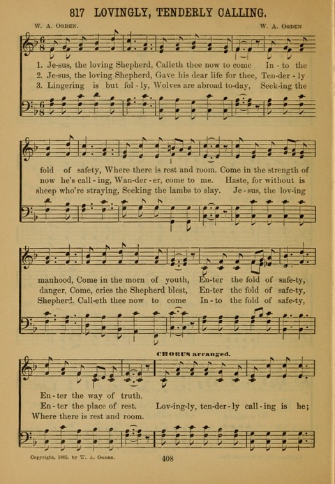 New Christian Hymn and Tune Book page 407