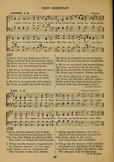 New Christian Hymn and Tune Book page 41