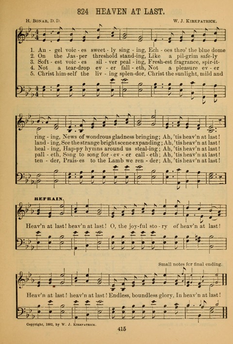 New Christian Hymn and Tune Book page 414