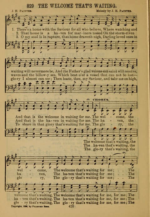 New Christian Hymn and Tune Book page 419