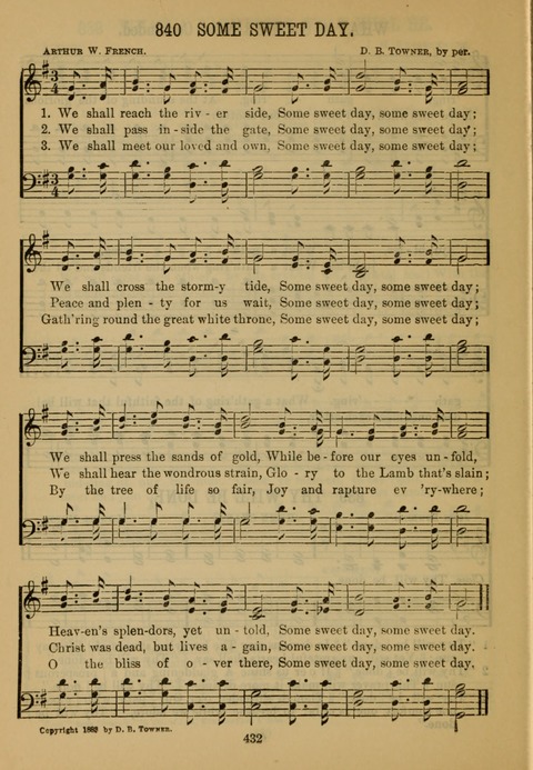 New Christian Hymn and Tune Book page 431