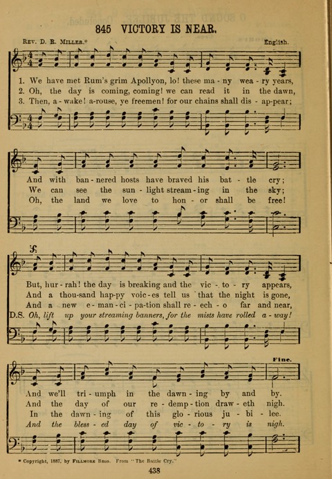 New Christian Hymn and Tune Book page 437