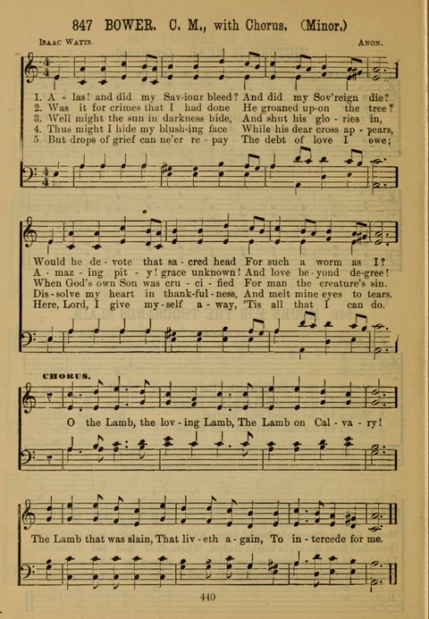 New Christian Hymn and Tune Book page 439