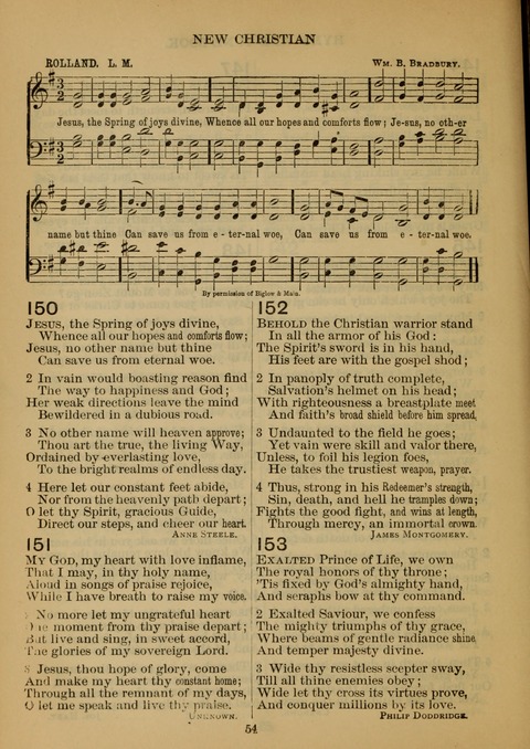 New Christian Hymn and Tune Book page 53