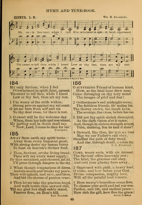 New Christian Hymn and Tune Book page 62