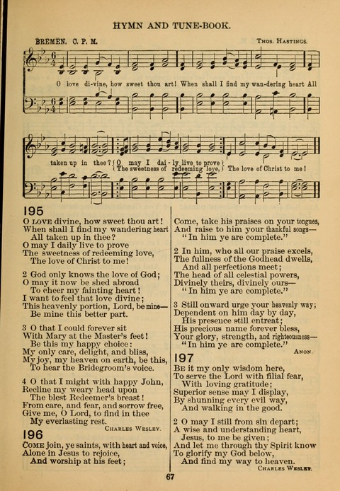 New Christian Hymn and Tune Book page 66