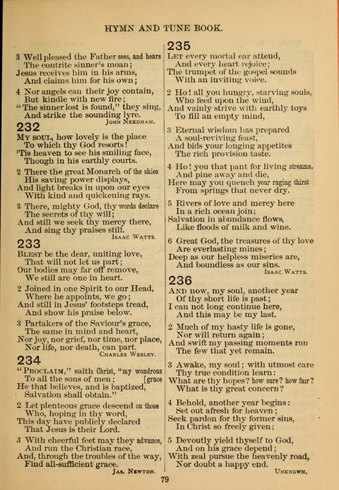 New Christian Hymn and Tune Book page 78