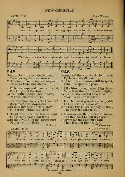 New Christian Hymn and Tune Book page 81