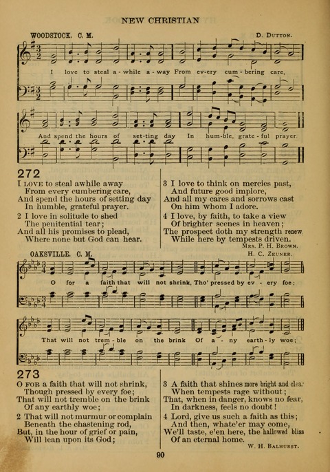 New Christian Hymn and Tune Book page 89