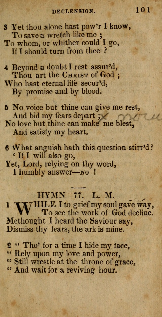 The New England Collection of Hymns and Spiritual Songs: adapted to prayer, conference and camp-meetings page 107