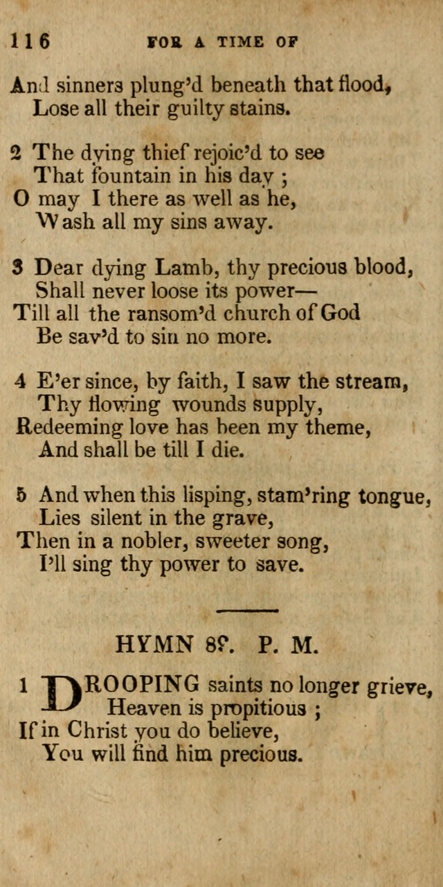 The New England Collection of Hymns and Spiritual Songs: adapted to prayer, conference and camp-meetings page 122