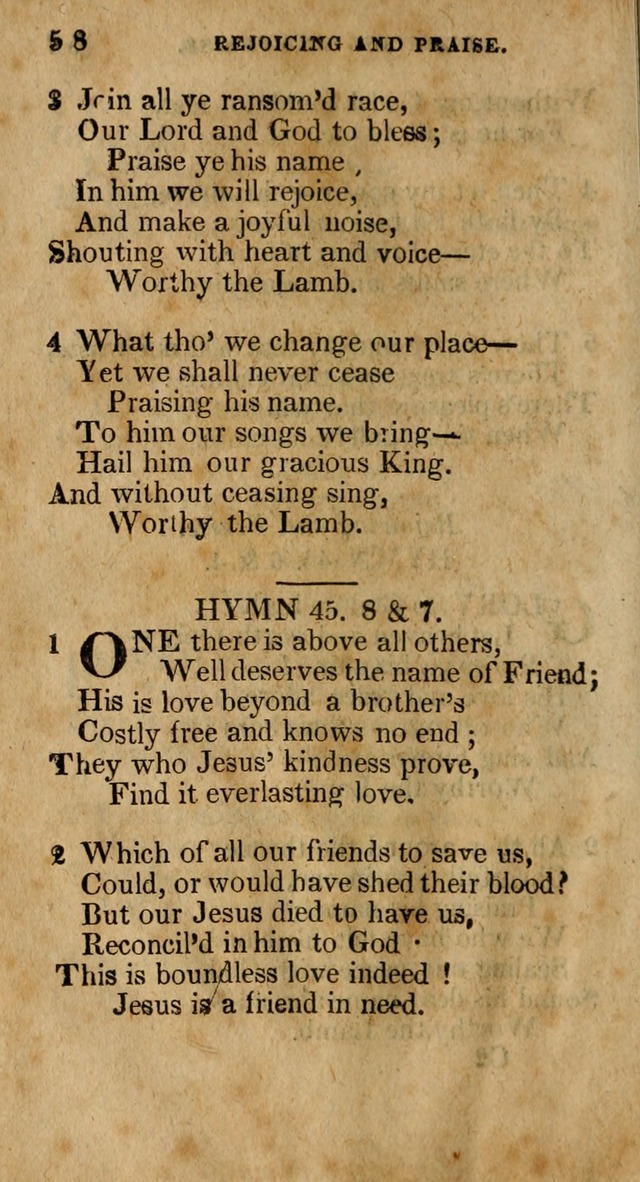 The New England Collection of Hymns and Spiritual Songs: adapted to prayer, conference and camp-meetings page 62