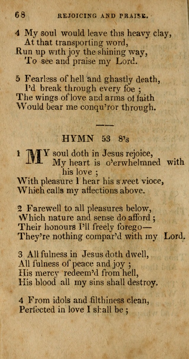 The New England Collection of Hymns and Spiritual Songs: adapted to prayer, conference and camp-meetings page 72