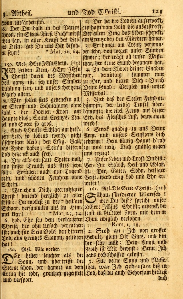 Neu-Eingerichtetes Gesang-Buch in Sich Haltend eine Sammlung (mehrentheils alter) Schöner lehr-reicher underbailicher Lieder... page 123