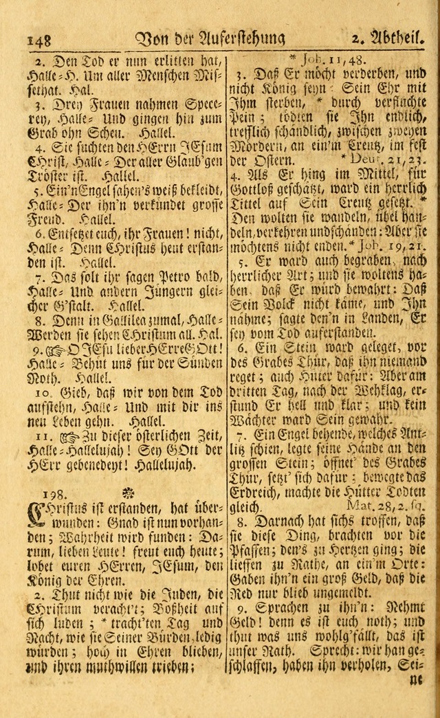 Neu-Eingerichtetes Gesang-Buch in Sich Haltend eine Sammlung (mehrentheils alter) Schöner lehr-reicher underbailicher Lieder... page 148