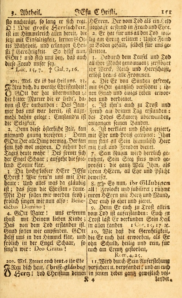 Neu-Eingerichtetes Gesang-Buch in Sich Haltend eine Sammlung (mehrentheils alter) Schöner lehr-reicher underbailicher Lieder... page 151