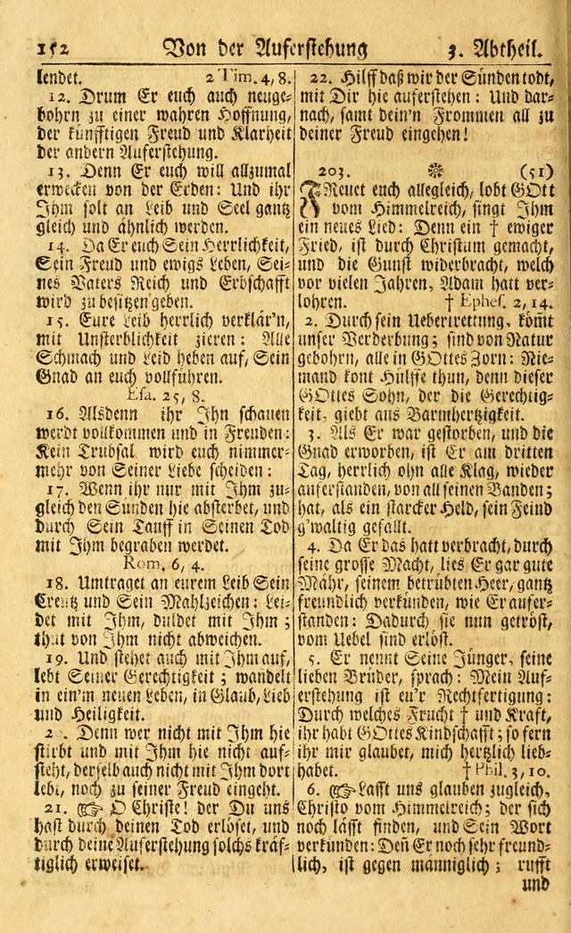 Neu-Eingerichtetes Gesang-Buch in Sich Haltend eine Sammlung (mehrentheils alter) Schöner lehr-reicher underbailicher Lieder... page 152