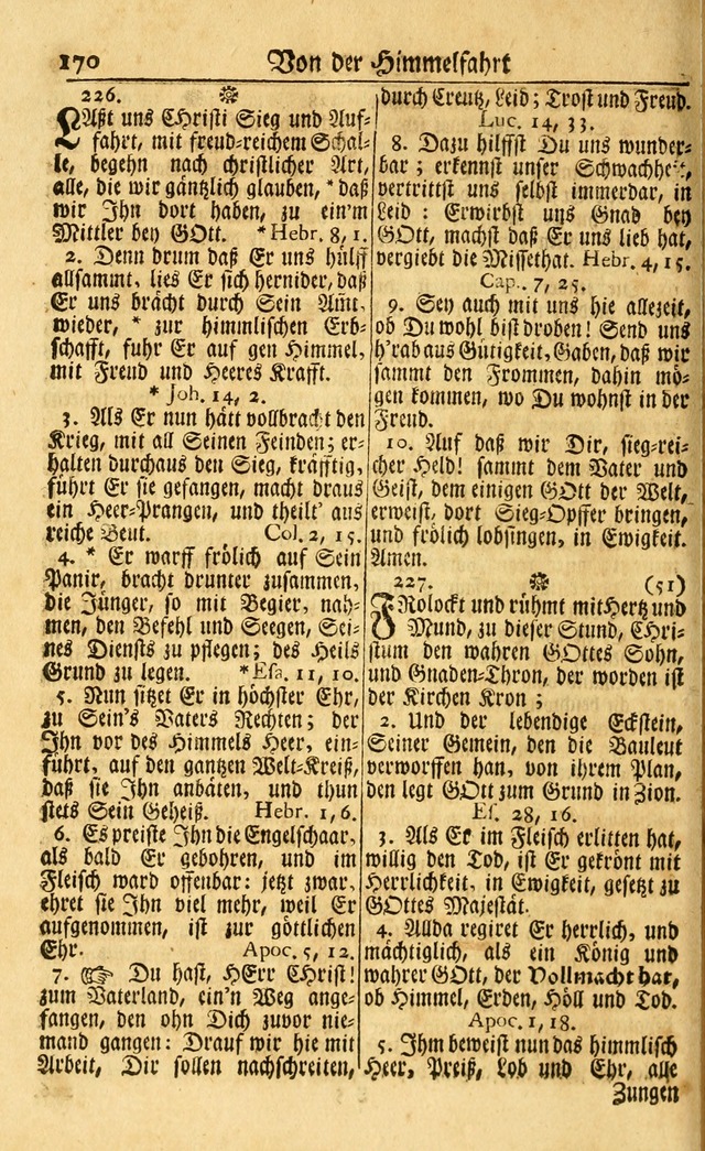 Neu-Eingerichtetes Gesang-Buch in Sich Haltend eine Sammlung (mehrentheils alter) Schöner lehr-reicher underbailicher Lieder... page 170