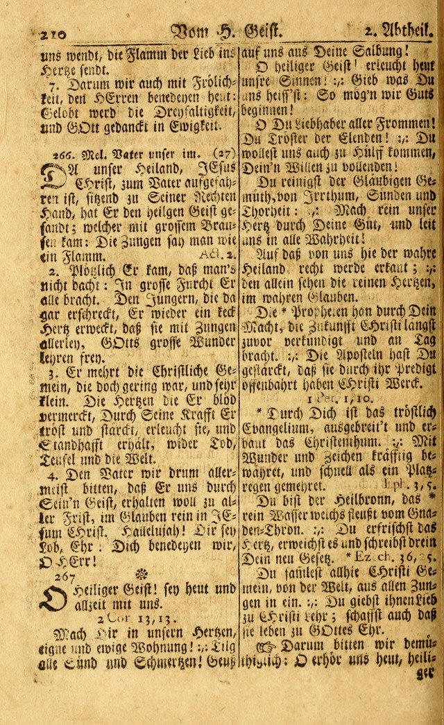 Neu-Eingerichtetes Gesang-Buch in Sich Haltend eine Sammlung (mehrentheils alter) Schöner lehr-reicher underbailicher Lieder... page 210