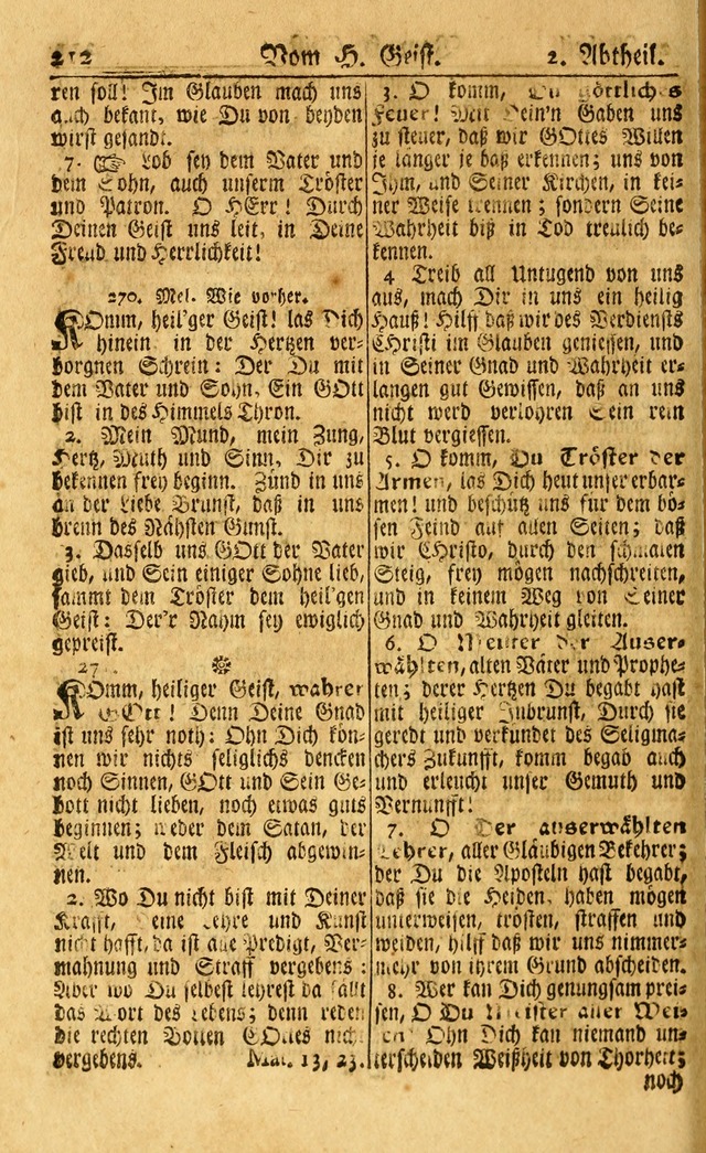 Neu-Eingerichtetes Gesang-Buch in Sich Haltend eine Sammlung (mehrentheils alter) Schöner lehr-reicher underbailicher Lieder... page 212