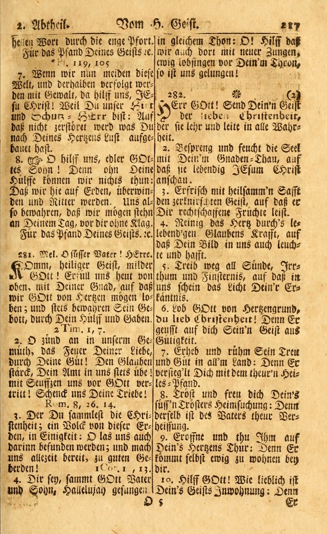 Neu-Eingerichtetes Gesang-Buch in Sich Haltend eine Sammlung (mehrentheils alter) Schöner lehr-reicher underbailicher Lieder... page 217