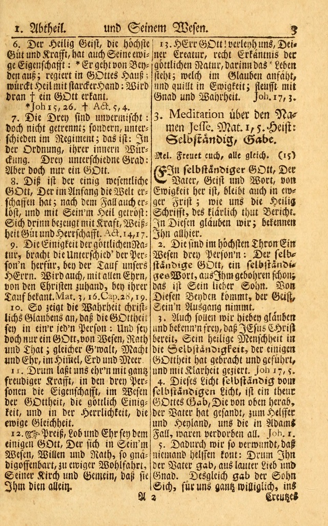 Neu-Eingerichtetes Gesang-Buch in Sich Haltend eine Sammlung (mehrentheils alter) Schöner lehr-reicher underbailicher Lieder... page 3