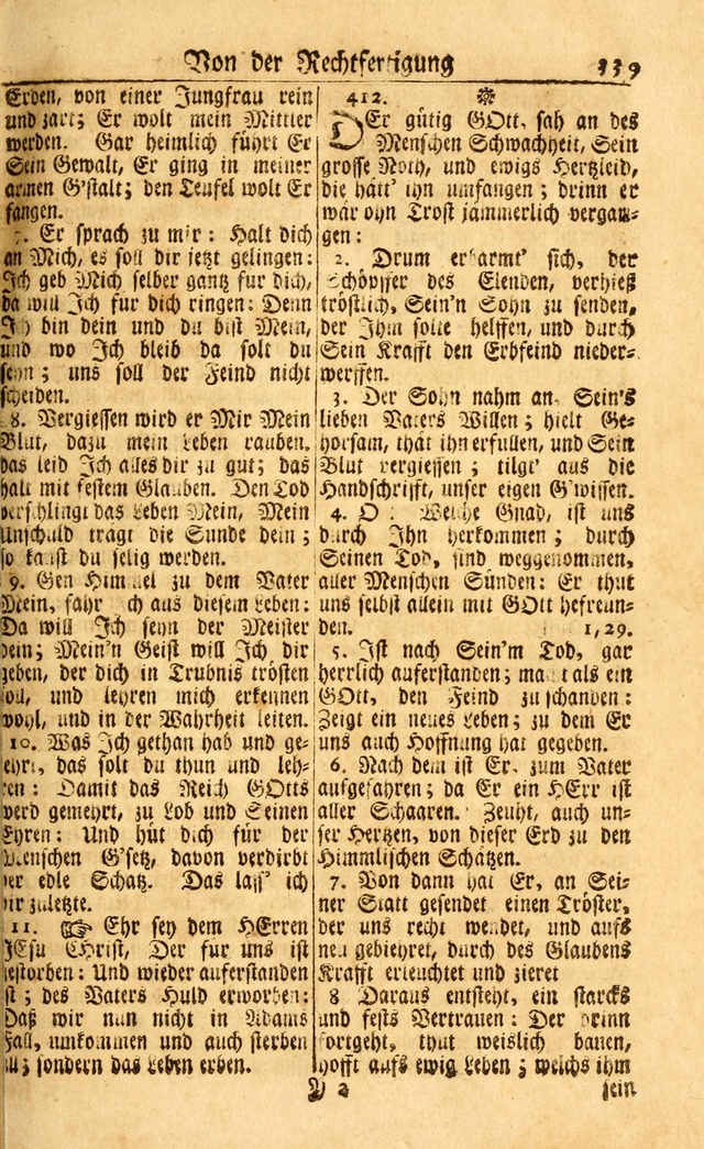 Neu-Eingerichtetes Gesang-Buch in Sich Haltend eine Sammlung (mehrentheils alter) Schöner lehr-reicher underbailicher Lieder... page 339