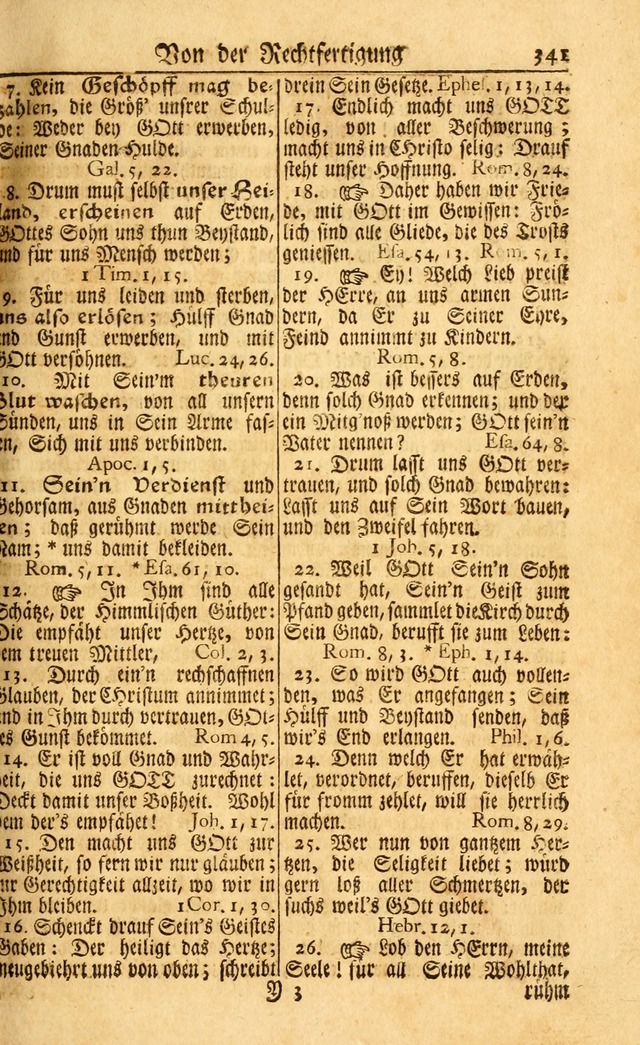 Neu-Eingerichtetes Gesang-Buch in Sich Haltend eine Sammlung (mehrentheils alter) Schöner lehr-reicher underbailicher Lieder... page 341