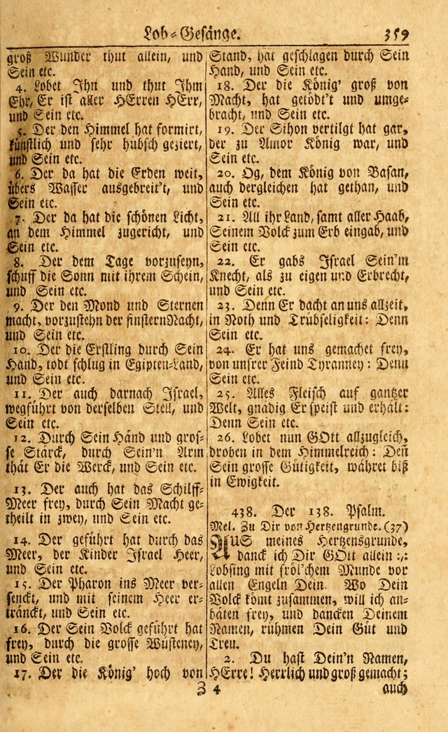 Neu-Eingerichtetes Gesang-Buch in Sich Haltend eine Sammlung (mehrentheils alter) Schöner lehr-reicher underbailicher Lieder... page 361