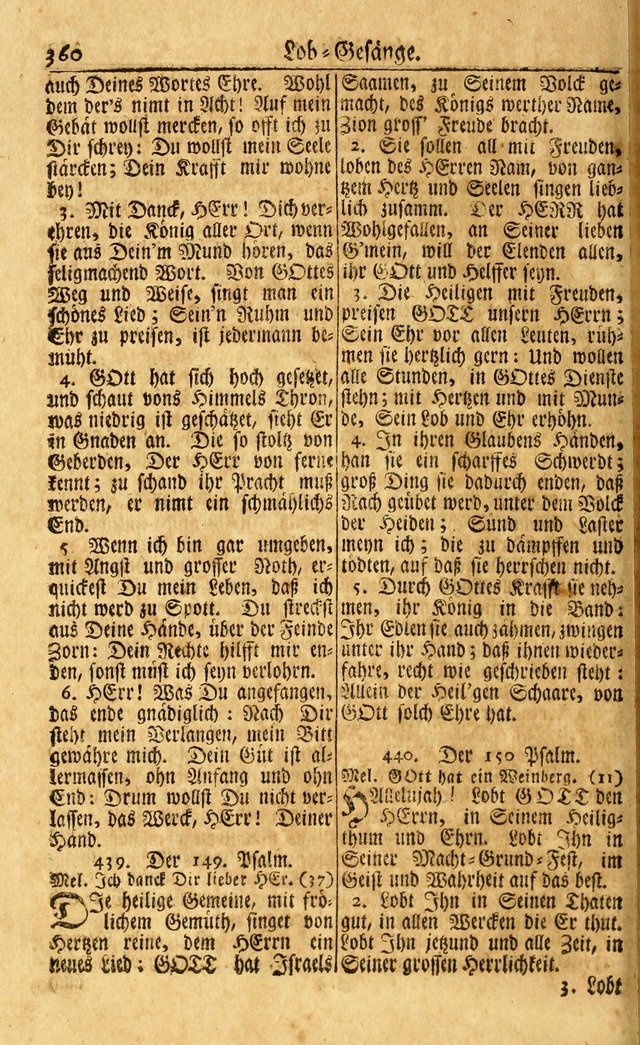 Neu-Eingerichtetes Gesang-Buch in Sich Haltend eine Sammlung (mehrentheils alter) Schöner lehr-reicher underbailicher Lieder... page 362