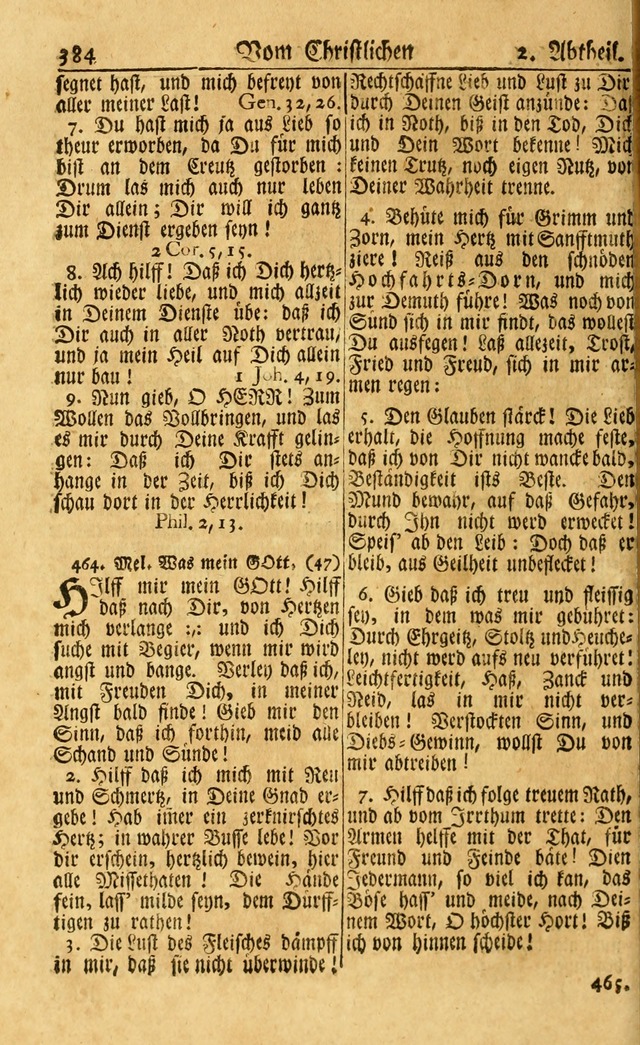 Neu-Eingerichtetes Gesang-Buch in Sich Haltend eine Sammlung (mehrentheils alter) Schöner lehr-reicher underbailicher Lieder... page 386