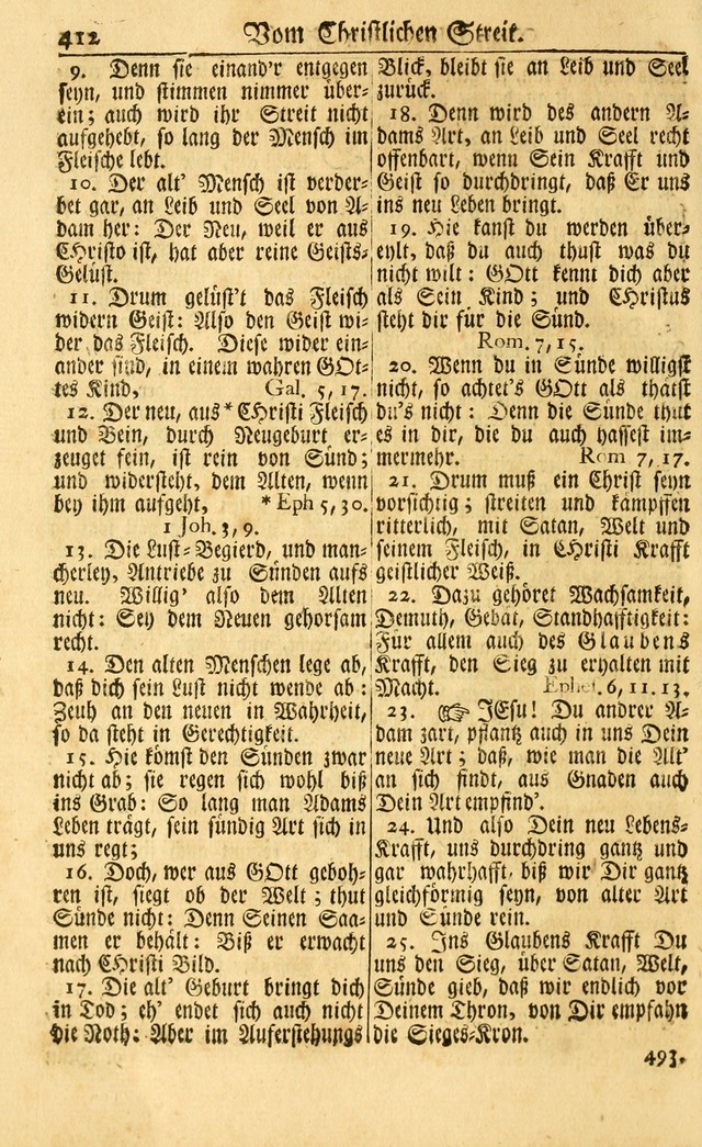 Neu-Eingerichtetes Gesang-Buch in Sich Haltend eine Sammlung (mehrentheils alter) Schöner lehr-reicher underbailicher Lieder... page 414