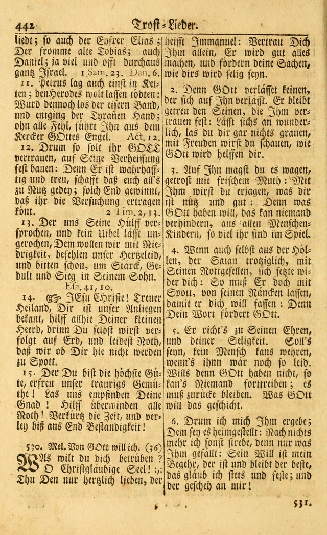 Neu-Eingerichtetes Gesang-Buch in Sich Haltend eine Sammlung (mehrentheils alter) Schöner lehr-reicher underbailicher Lieder... page 444