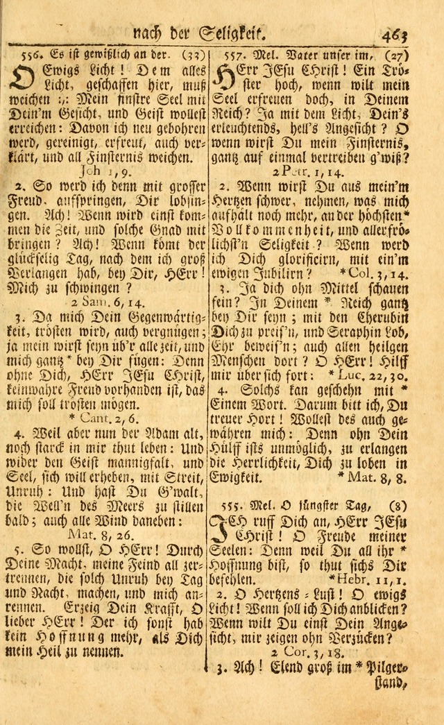 Neu-Eingerichtetes Gesang-Buch in Sich Haltend eine Sammlung (mehrentheils alter) Schöner lehr-reicher underbailicher Lieder... page 465