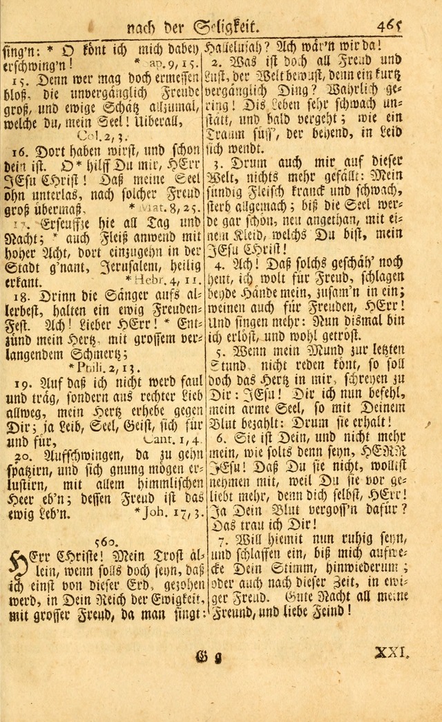 Neu-Eingerichtetes Gesang-Buch in Sich Haltend eine Sammlung (mehrentheils alter) Schöner lehr-reicher underbailicher Lieder... page 467