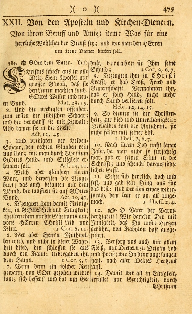 Neu-Eingerichtetes Gesang-Buch in Sich Haltend eine Sammlung (mehrentheils alter) Schöner lehr-reicher underbailicher Lieder... page 481