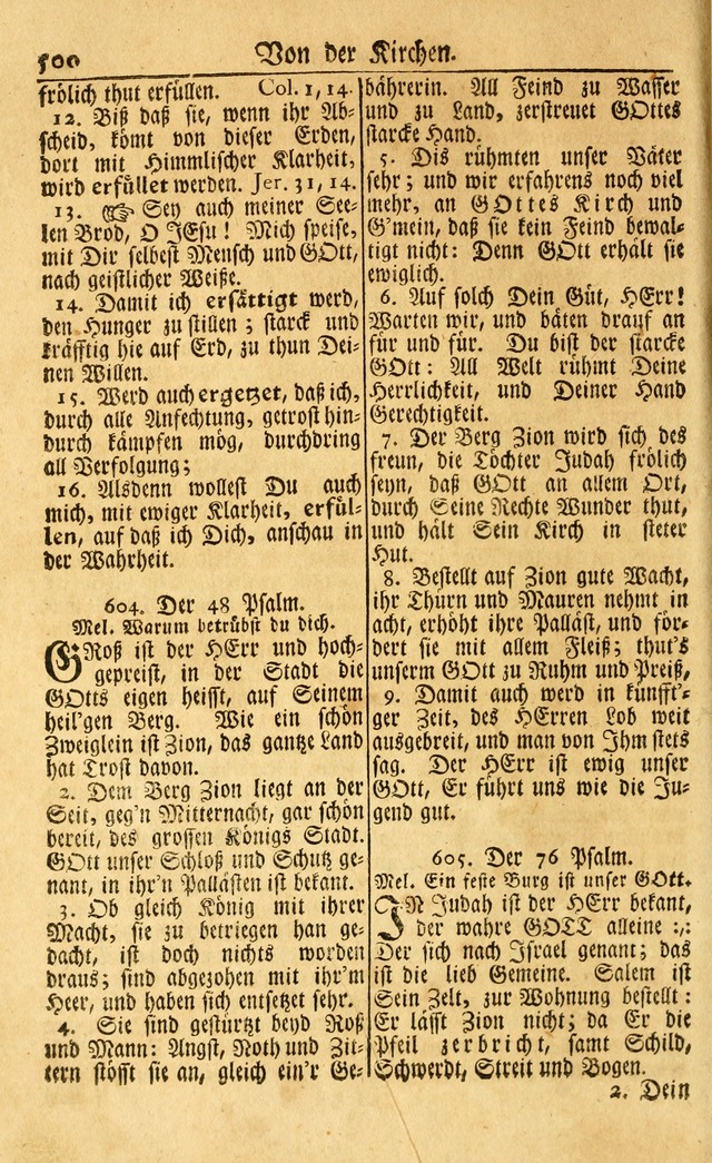 Neu-Eingerichtetes Gesang-Buch in Sich Haltend eine Sammlung (mehrentheils alter) Schöner lehr-reicher underbailicher Lieder... page 504